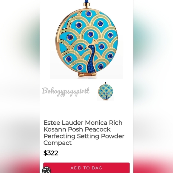 Estee Lauder Posh Peacock Perfecting Setting Powder Compact - Picture 16 of 16
